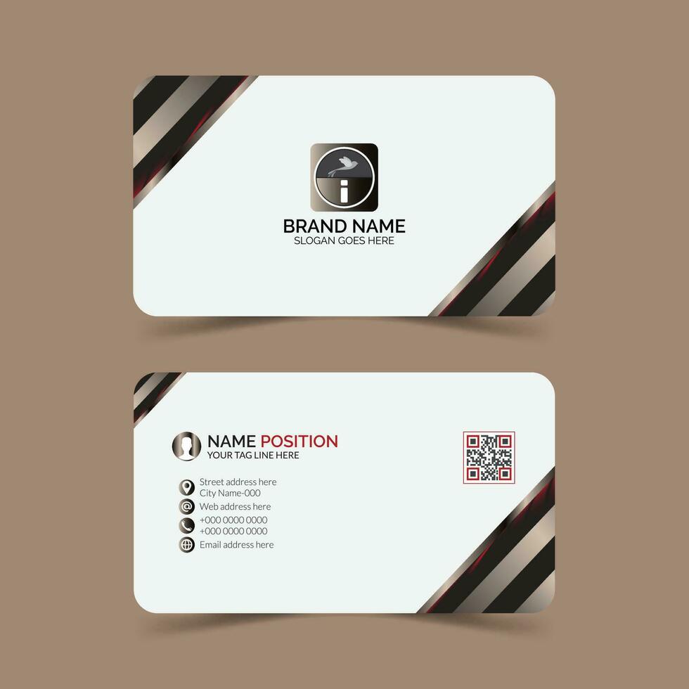 Modern and Elegant Business Card Design template. vector