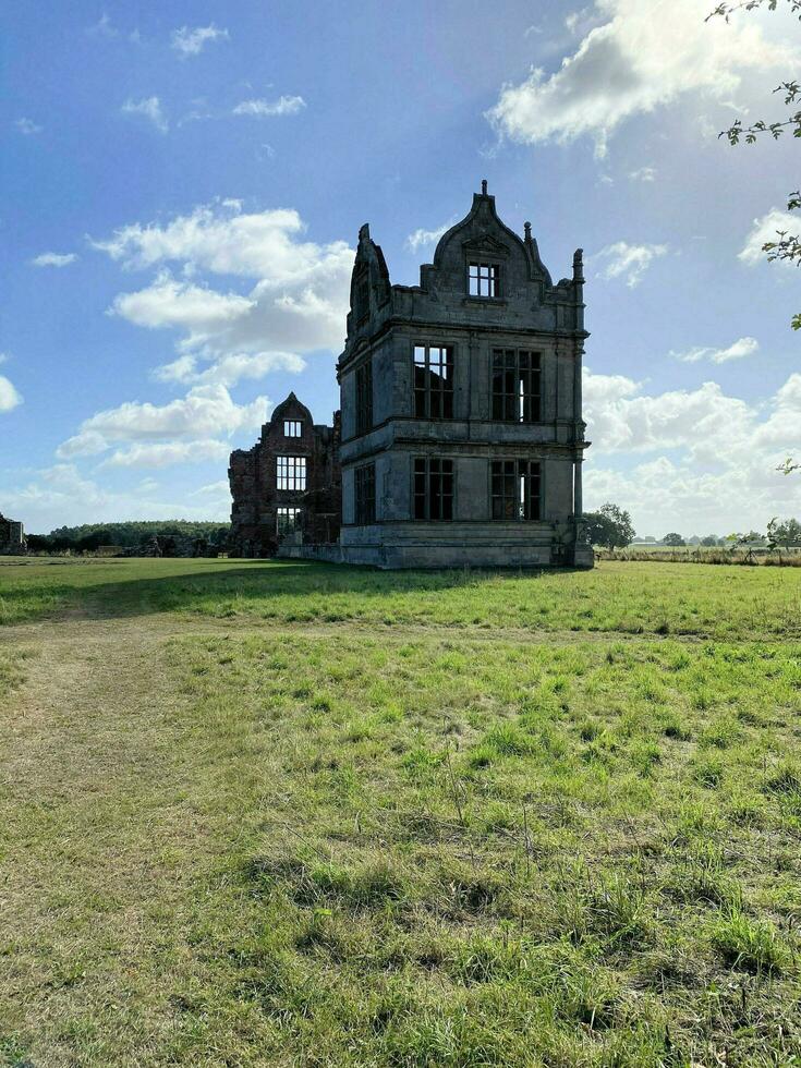 Shropshire in the UK in August 2022. A view of Moreton Corbett Castke photo