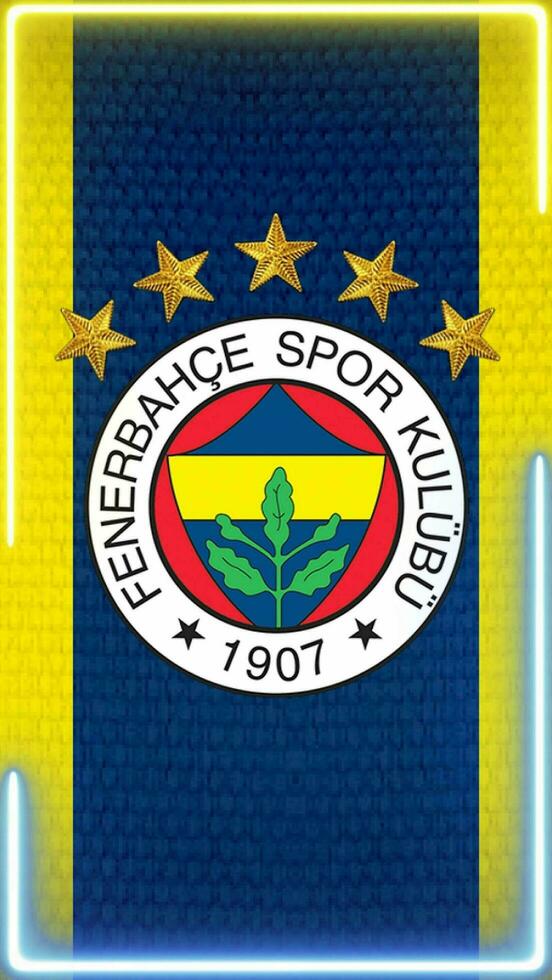 Waving Fenerbahce Flag Phone background or social media sharing photo