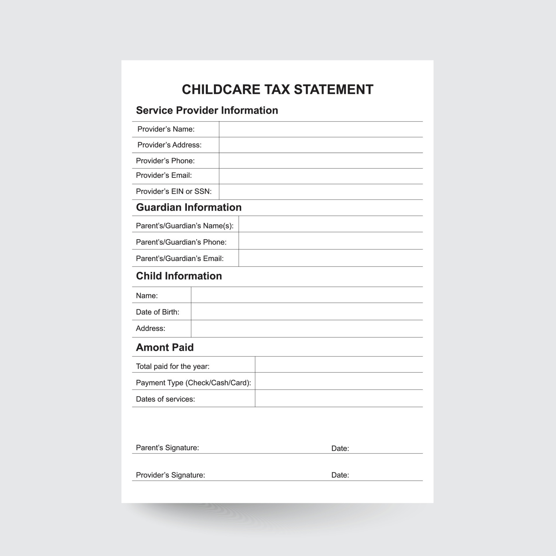 child-care-receipt-daycare-payment-form-daycare-tax-form-printable