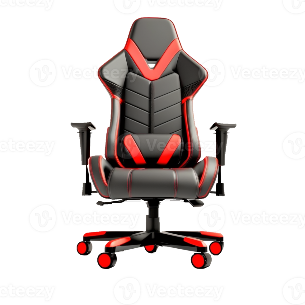 gaming chair on transparent background,front view, 23627681 PNG