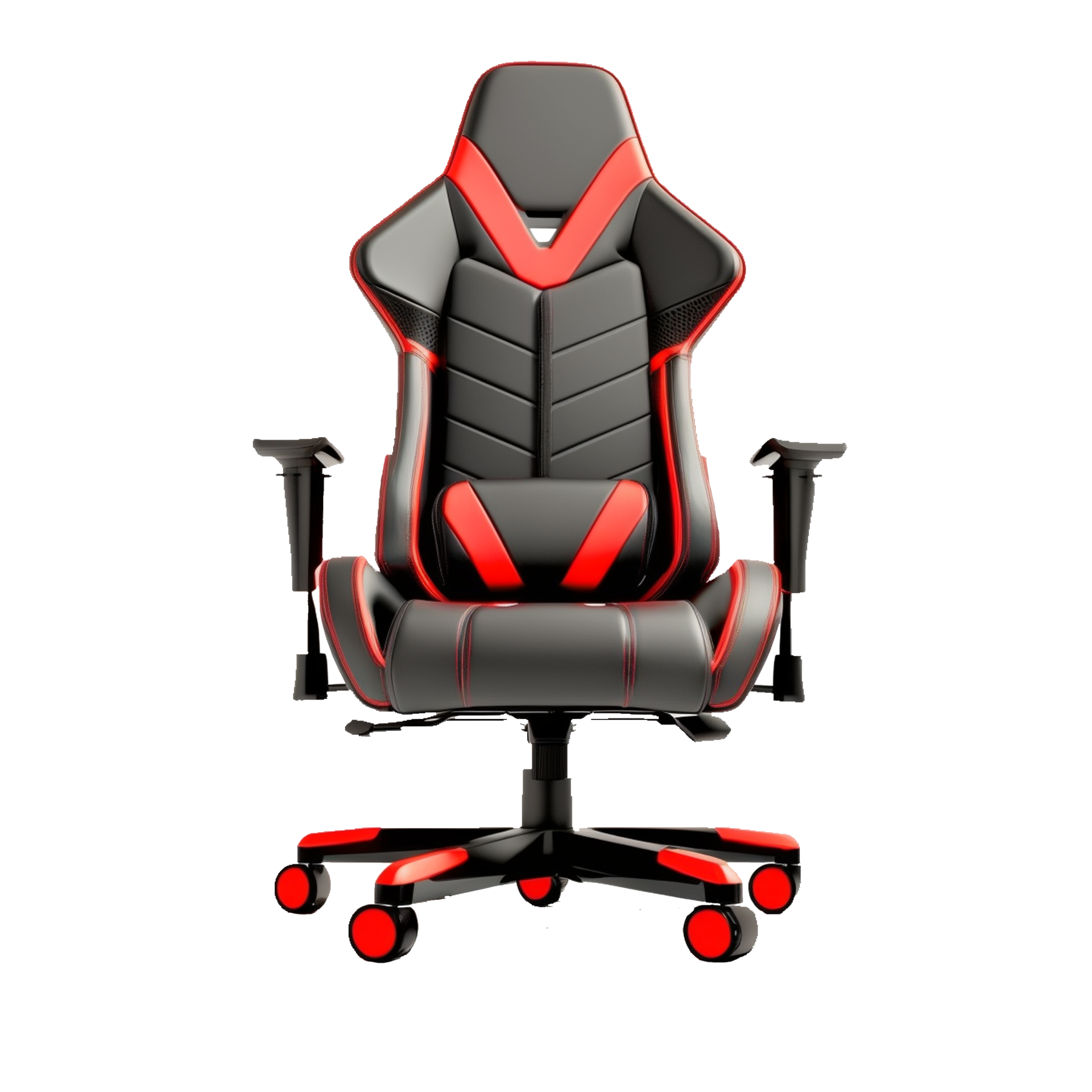 gaming chair on transparent background,front view, 23627681 PNG