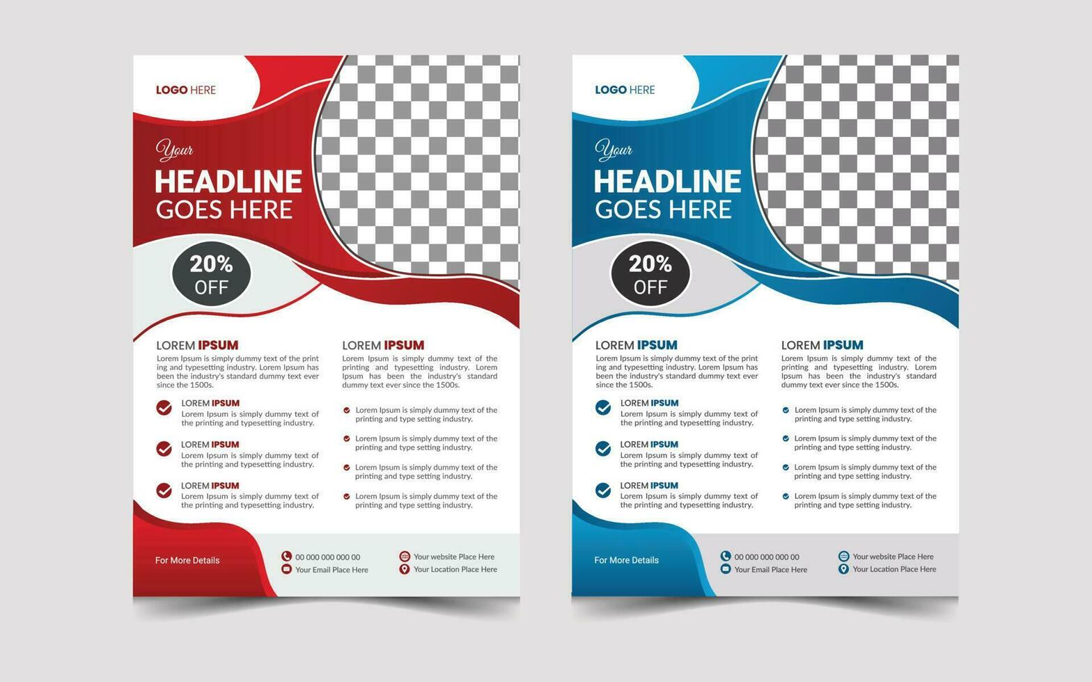 Modern Fresh Business Flyer Template vector