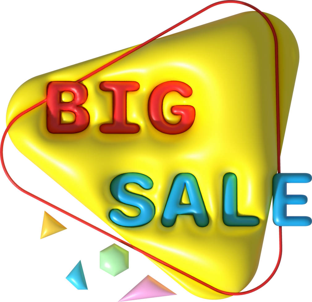 Sale banner design,Shopping deal offer discount,Big sale.3d illustration png