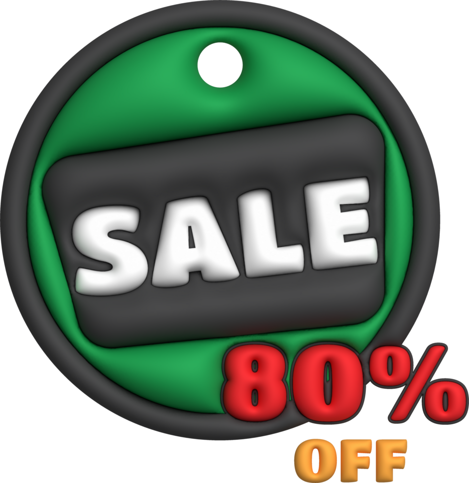 Sale banner template design,sale special offer up to 80 percent off.3d illustration png