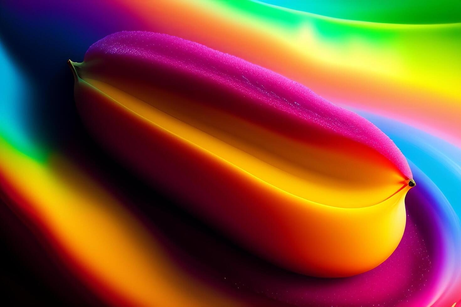 abstract background with glowing lines in the form of a rainbow.. photo