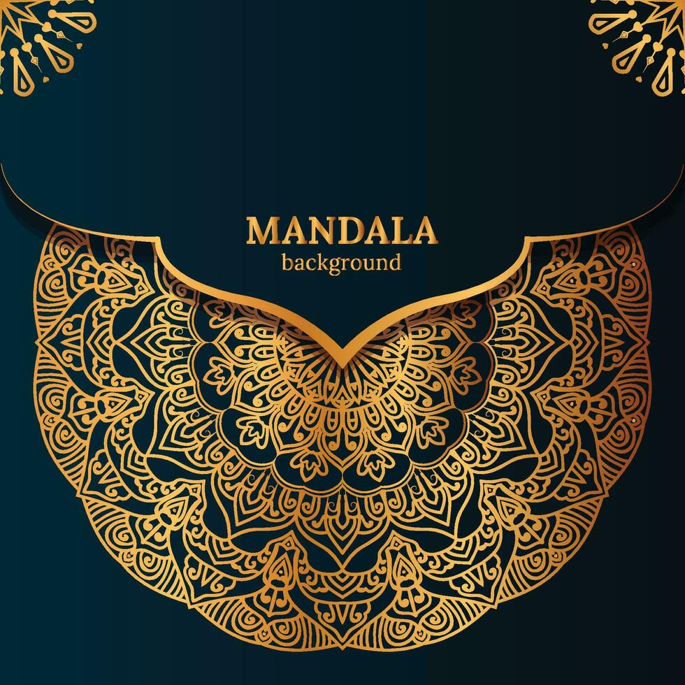 Luxxury ornamental mandala design vector