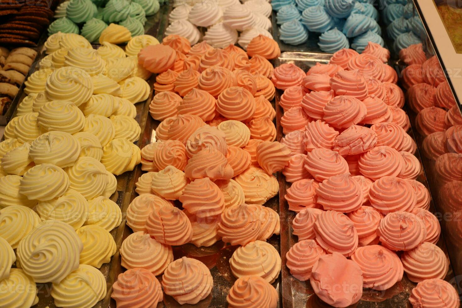 Oriental sweets and candies are sold at a bazaar in Israel. photo