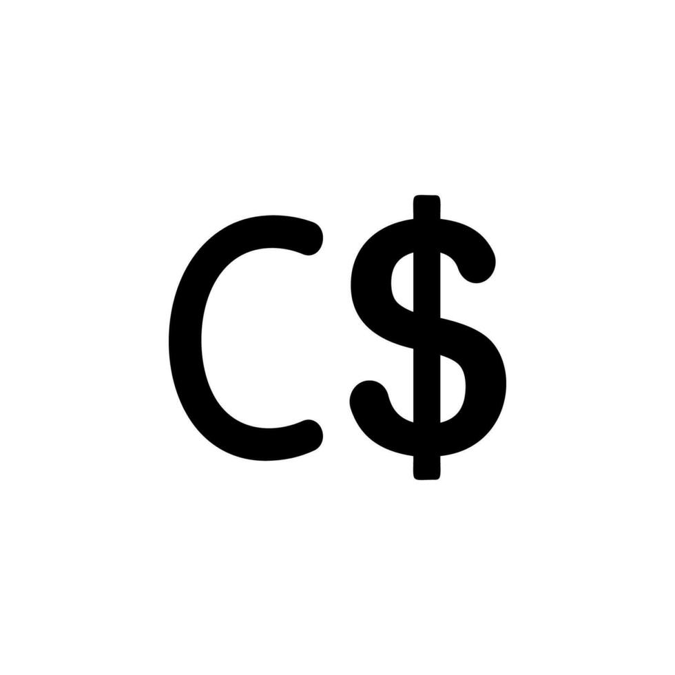 badge Canadian Dollar vector icon illustration