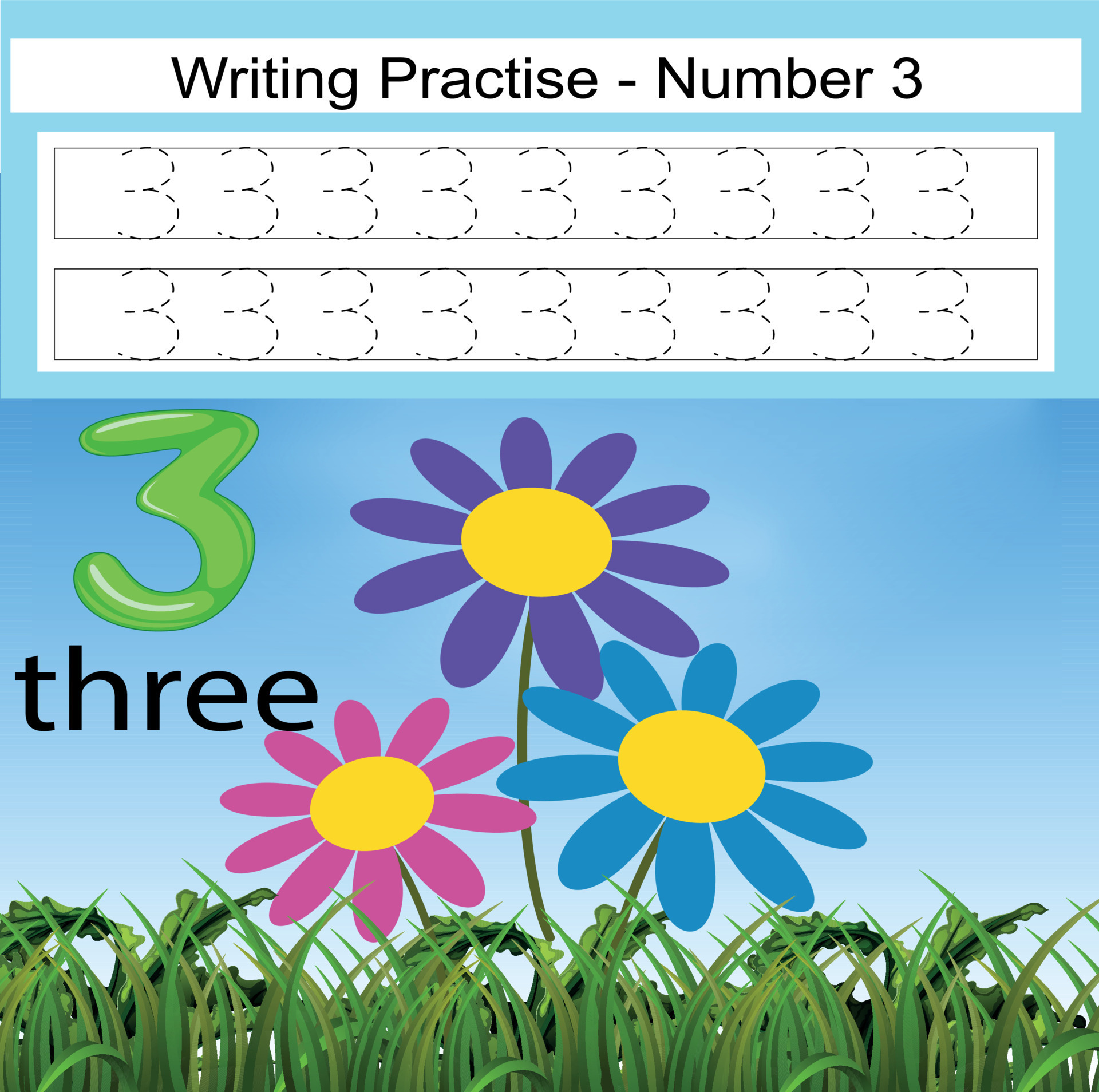 Numbers 1to10 Handwriting Tracing Practice Sheet Writing Training For Children Preschool Numbers 1to10 Handwriting Tracing Practice Sheet Writing Training For Children Preschool