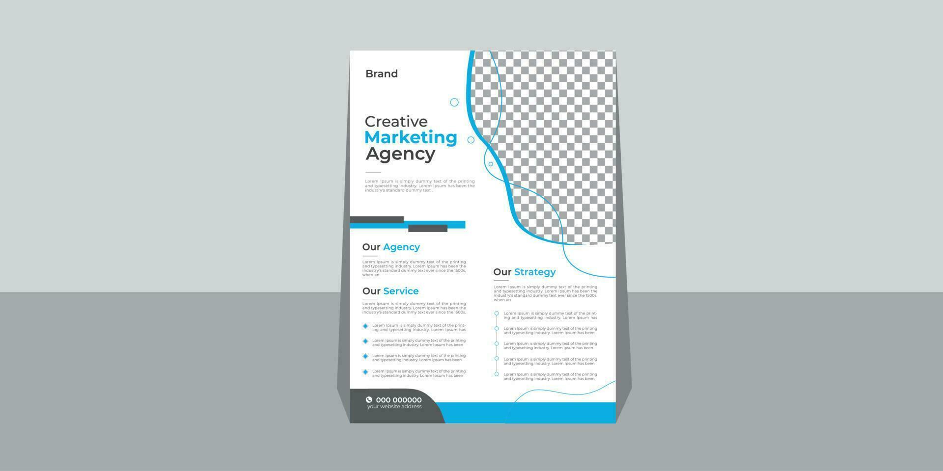flyer design template vector