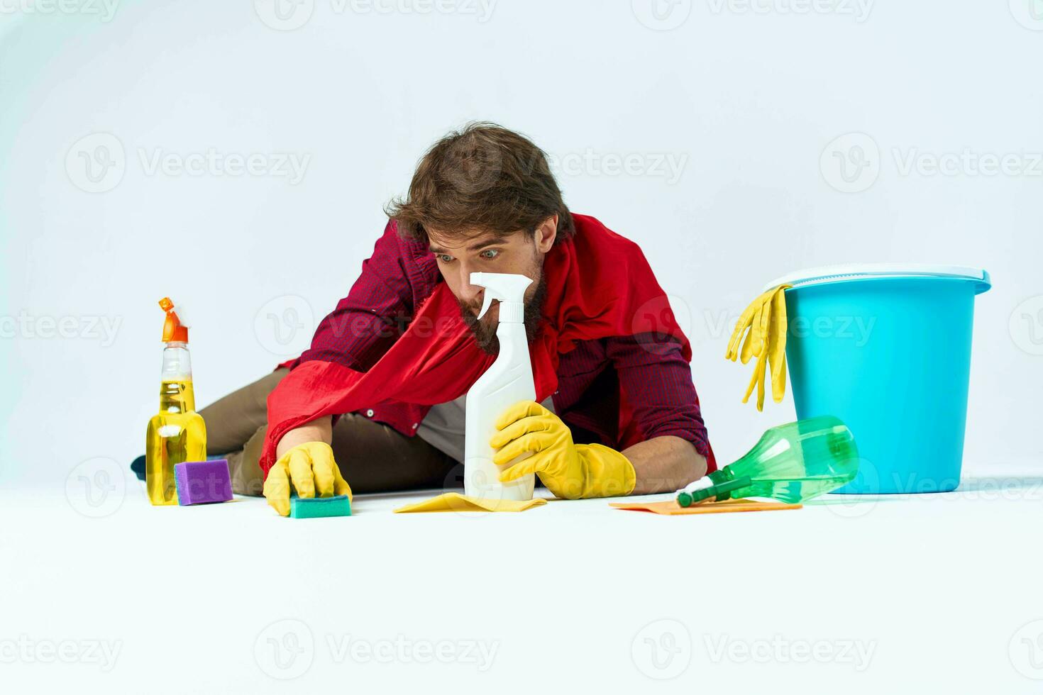 limpiador limpieza suministros piso Lavado tareas del hogar estilo de vida foto