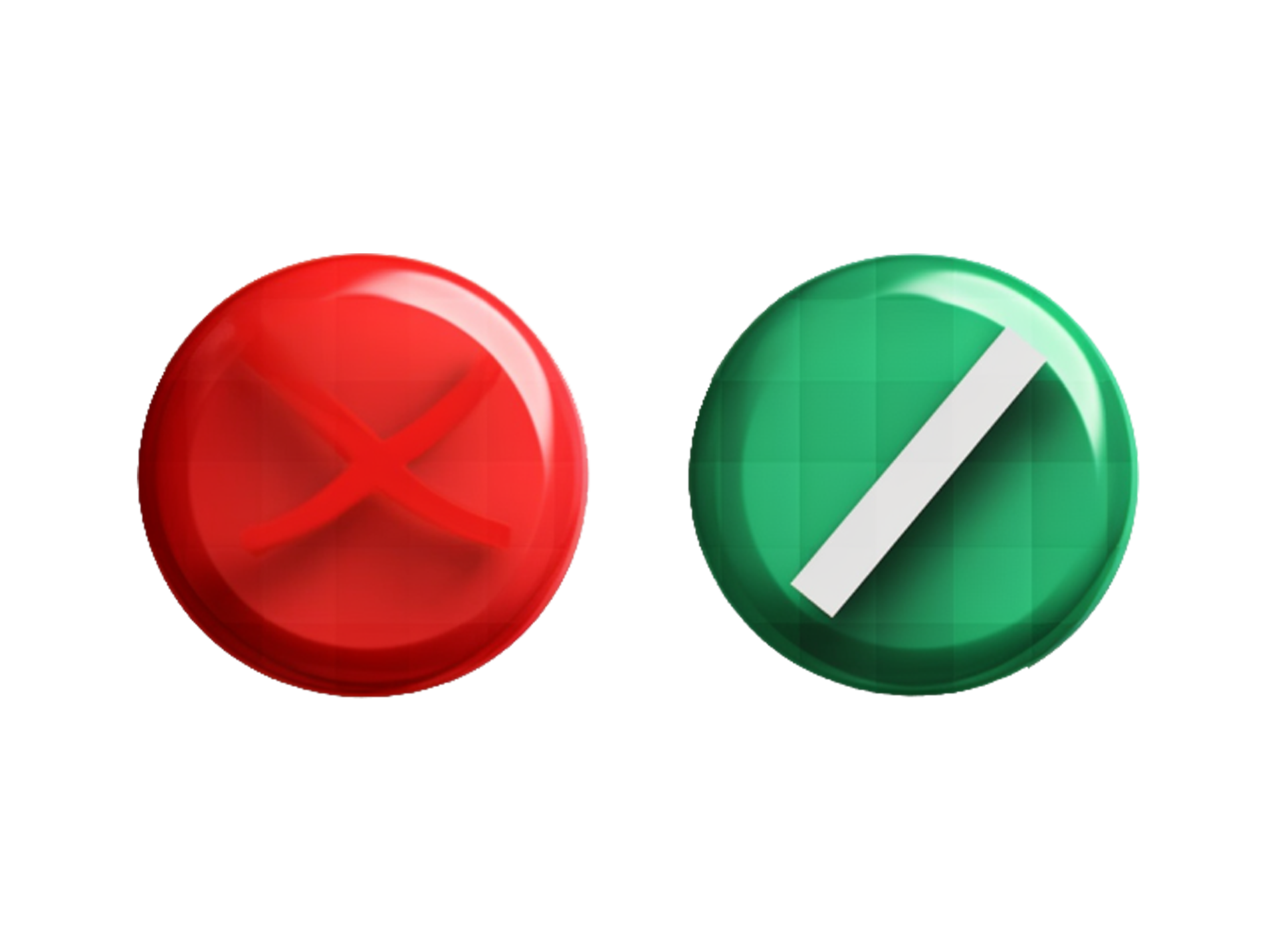 Red and Green buttons in png 23629077 PNG