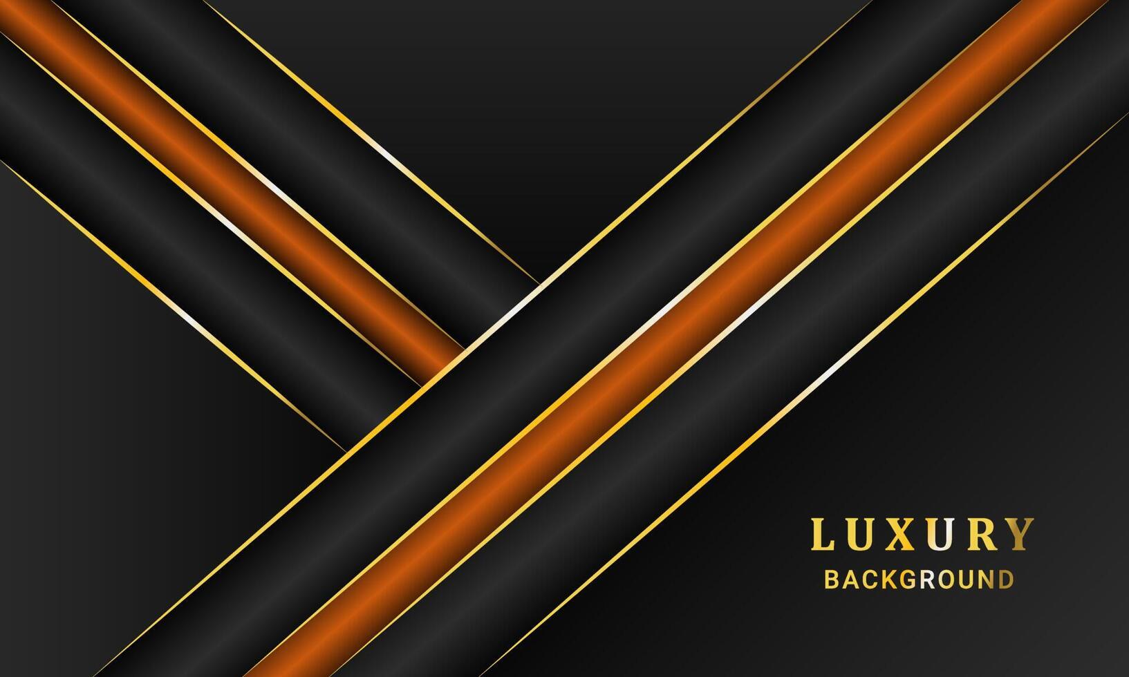 Luxury Dark Orange and gold colour modern abstract background for social media design vector. vector