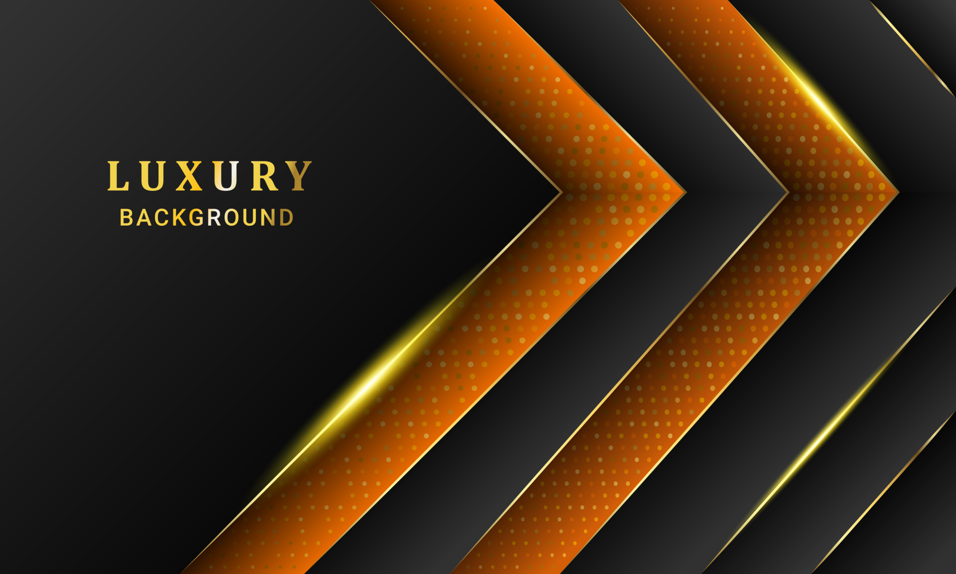 Luxury Dark Orange and gold colour modern abstract background for