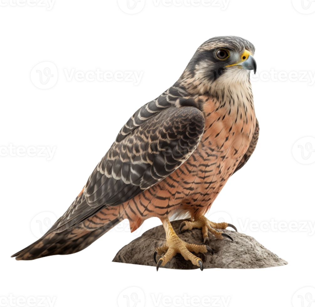 Eagle sitting on rock png