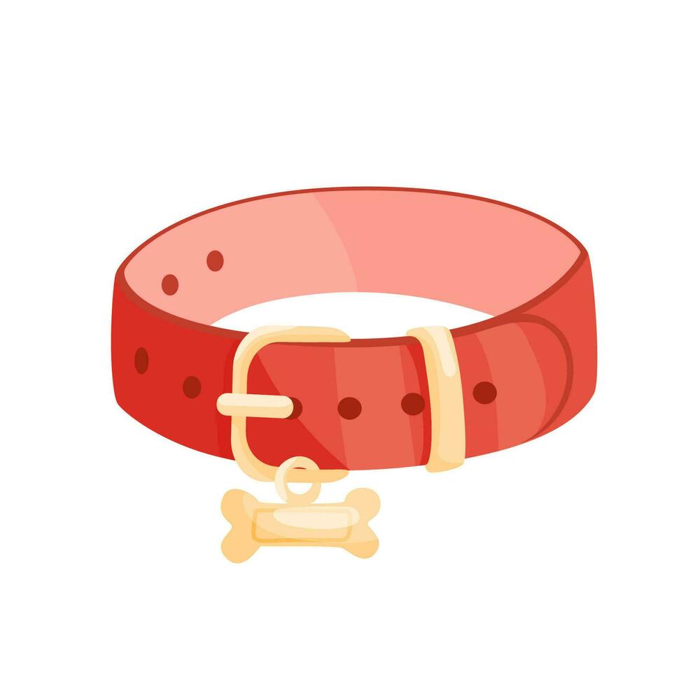Dog collar. Vector cartoon illustration. 23629393 Vector Art at Vecteezy