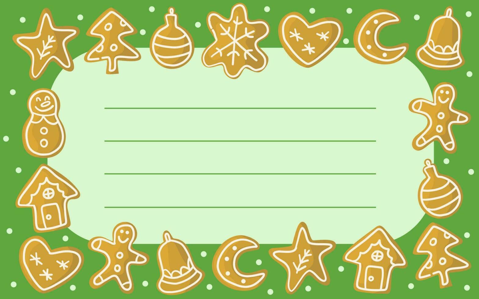 Christmas template sheet. Vector illustration.