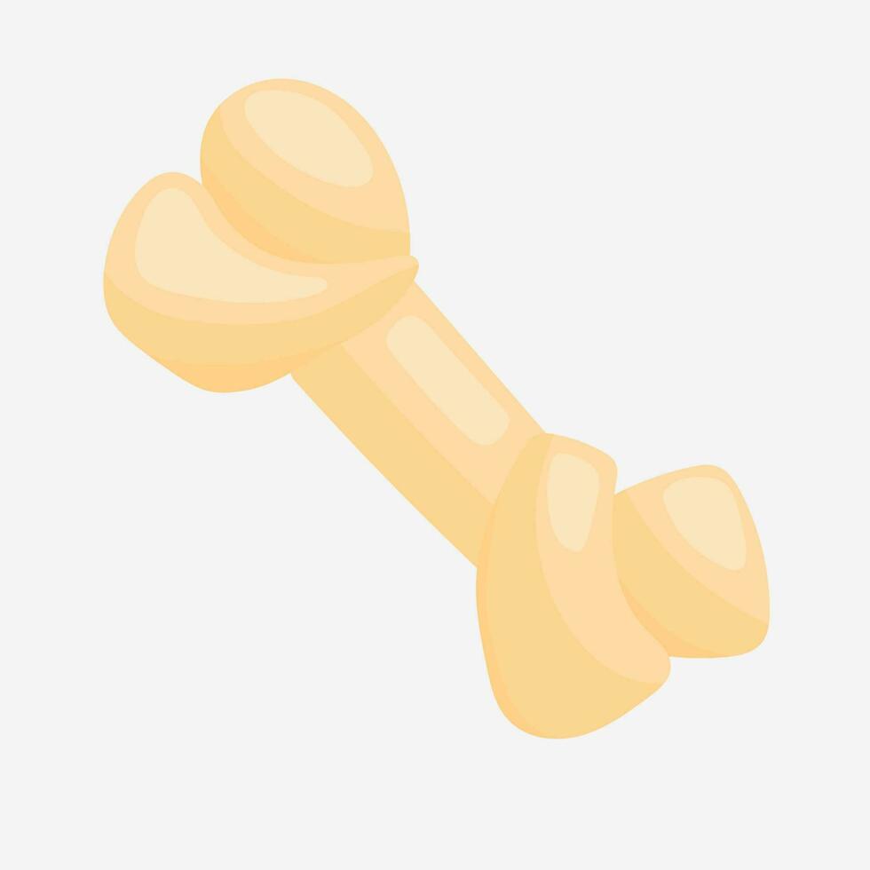 Bone toy for dog. Vector cartoon illustration.