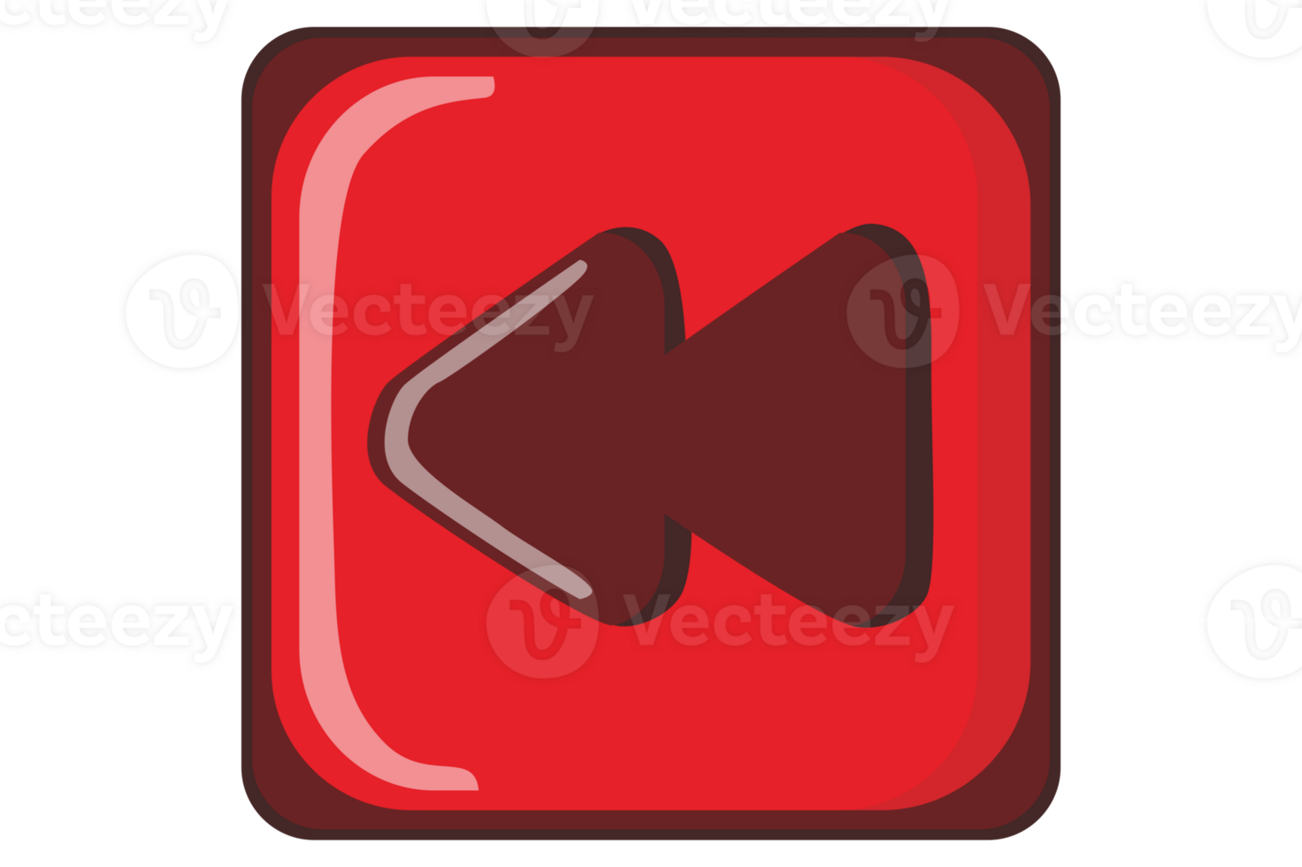 musica e video giocatore pulsante - riavvolgere pulsante png