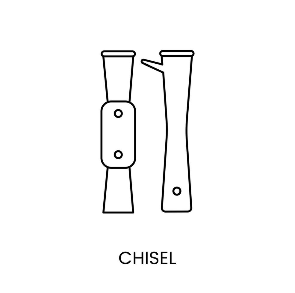 Beekeeper chisel icon linear icon in vector. vector