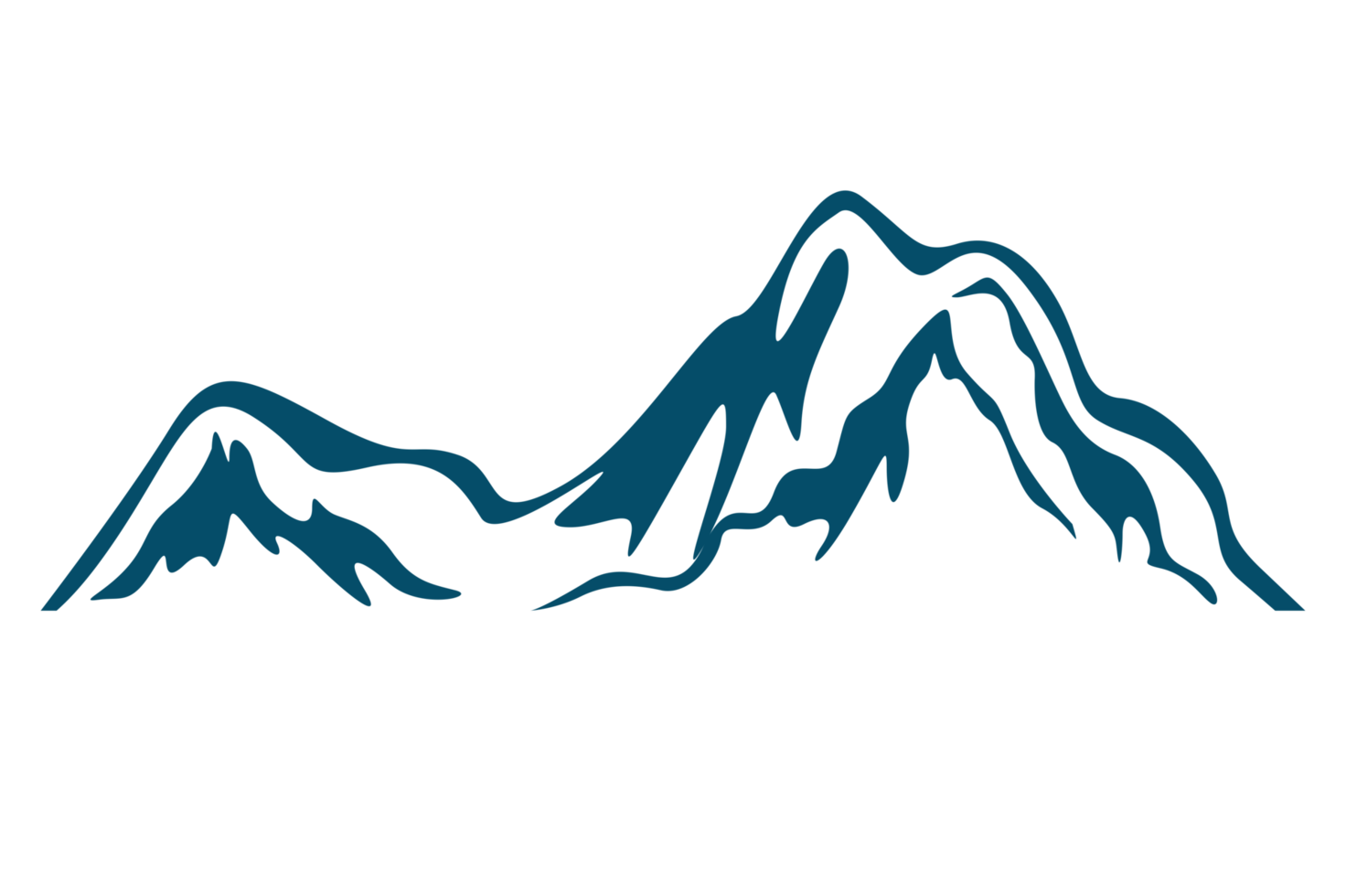 Mountain Line Art With Transparent Background 23629718 PNG