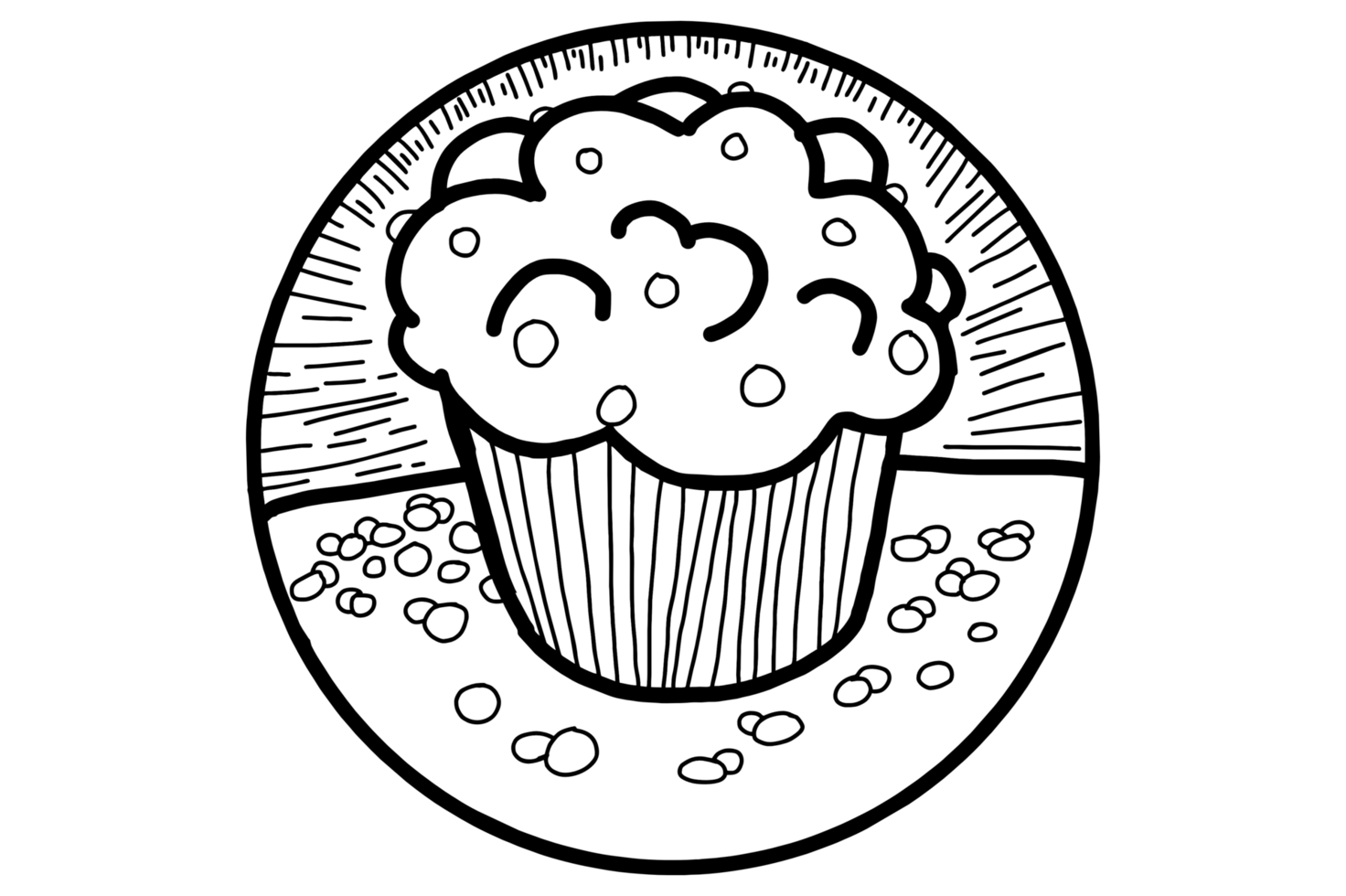 Cupcakes Art With Transparent Background png