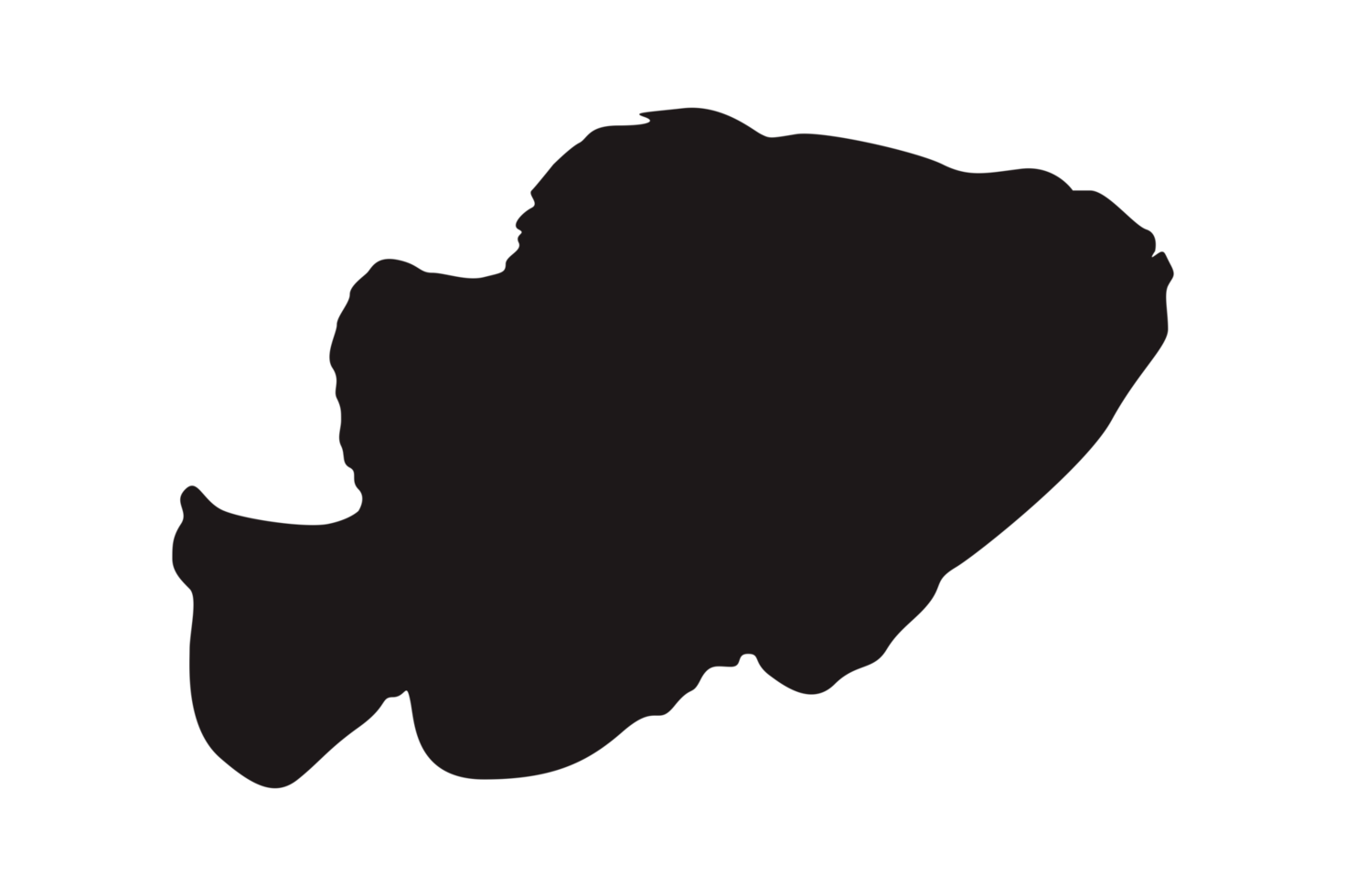 Sea Fish Silhouette On Transparent Background png