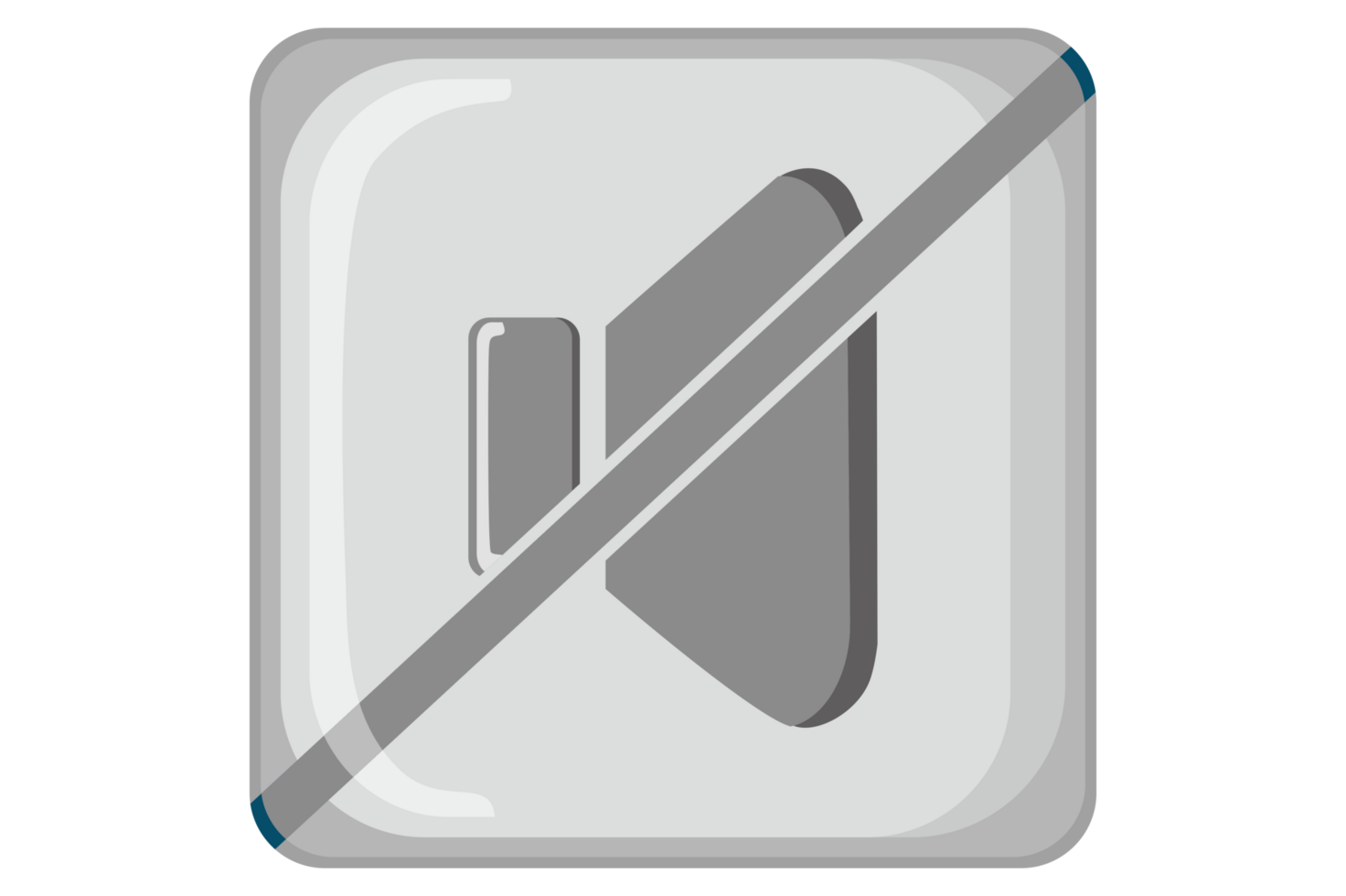Music and Video Player button - Mute Button png