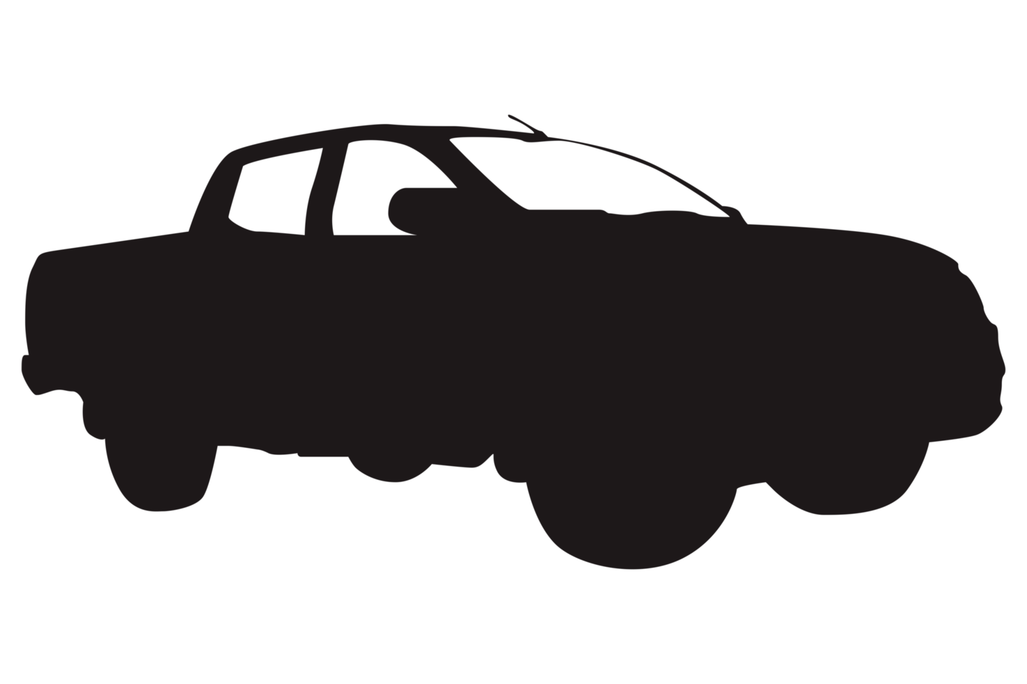 voiture silhouette avec transparent Contexte png