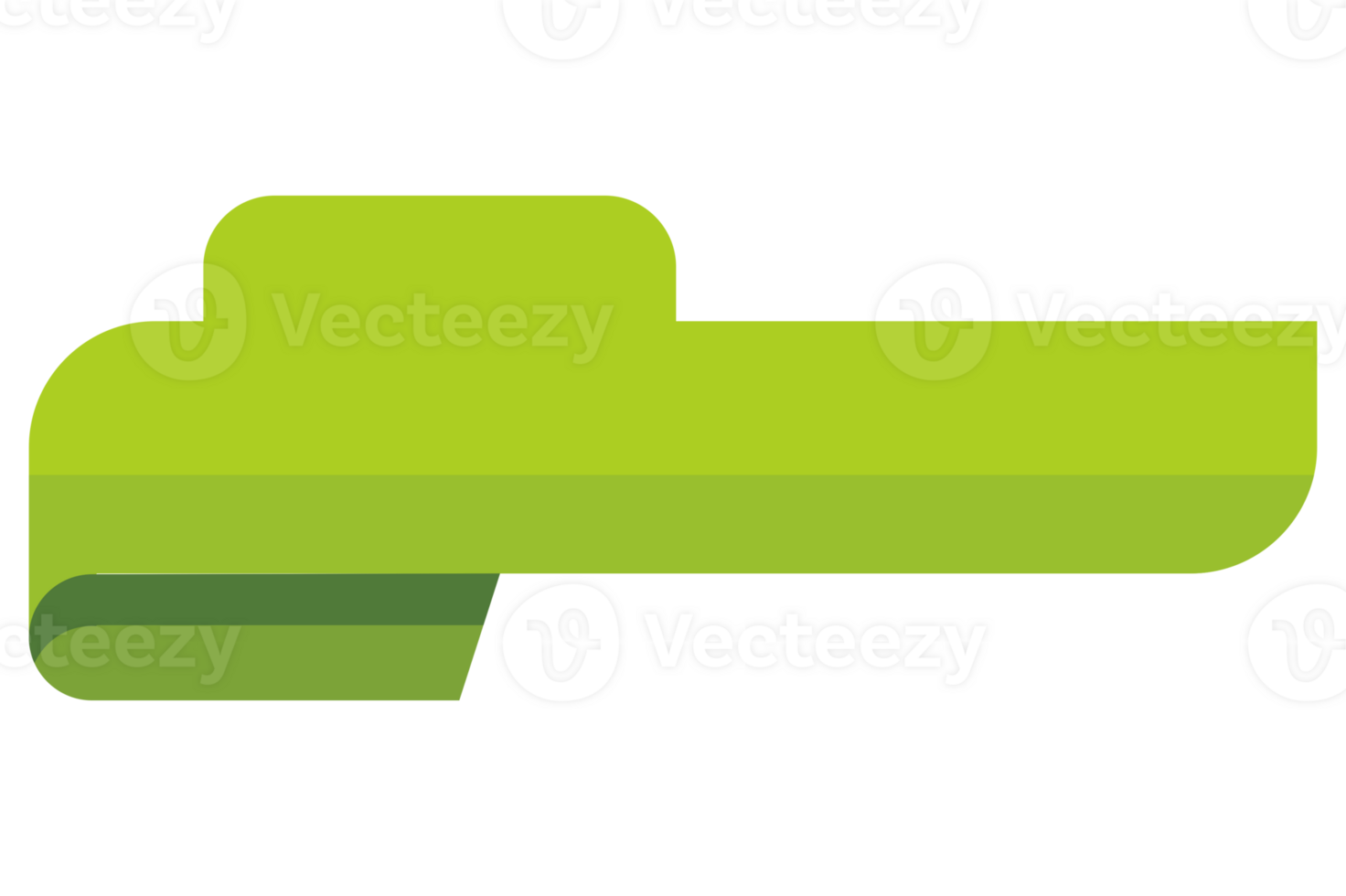 Green Flat Text Box Button Element With Transparent Background png