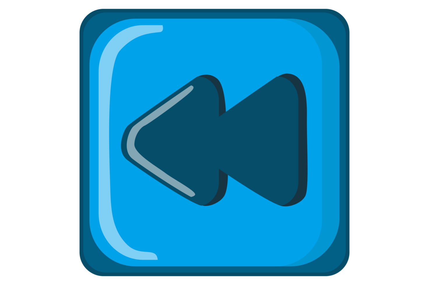 musica e video giocatore pulsante - riavvolgere pulsante png