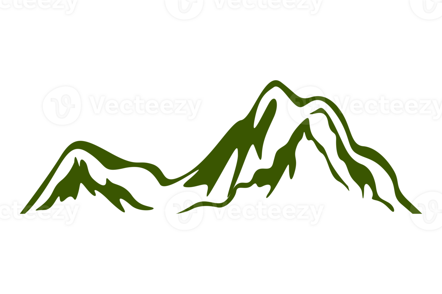 Mountain Line Art With Transparent Background png