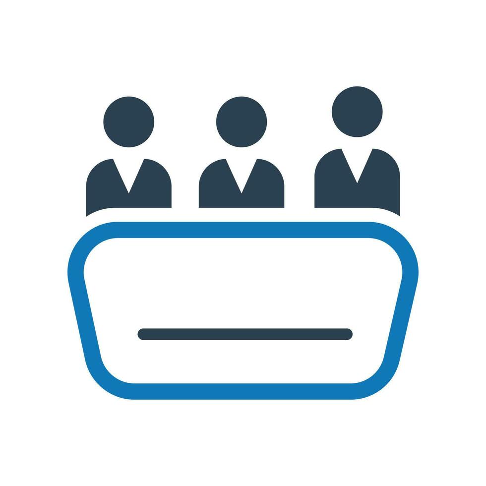 Interview icon free vector