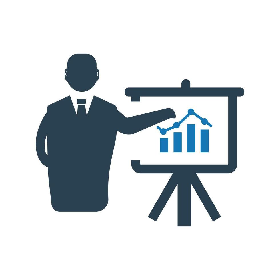 Business analysis presentaiton vector