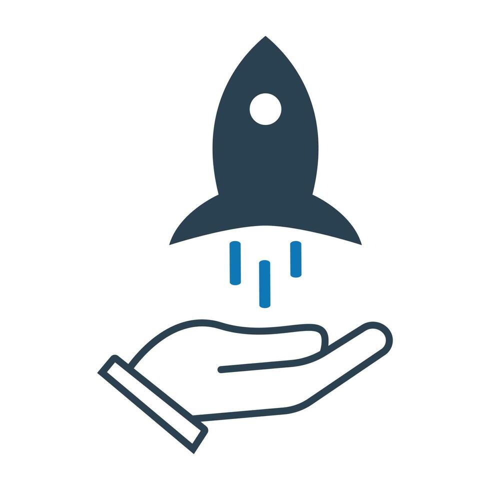 Business launching or startup icon vector