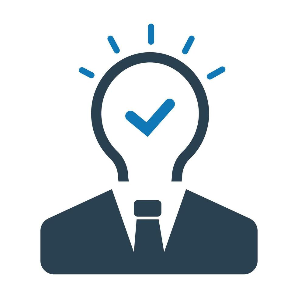 Business Idea creation process icon vector
