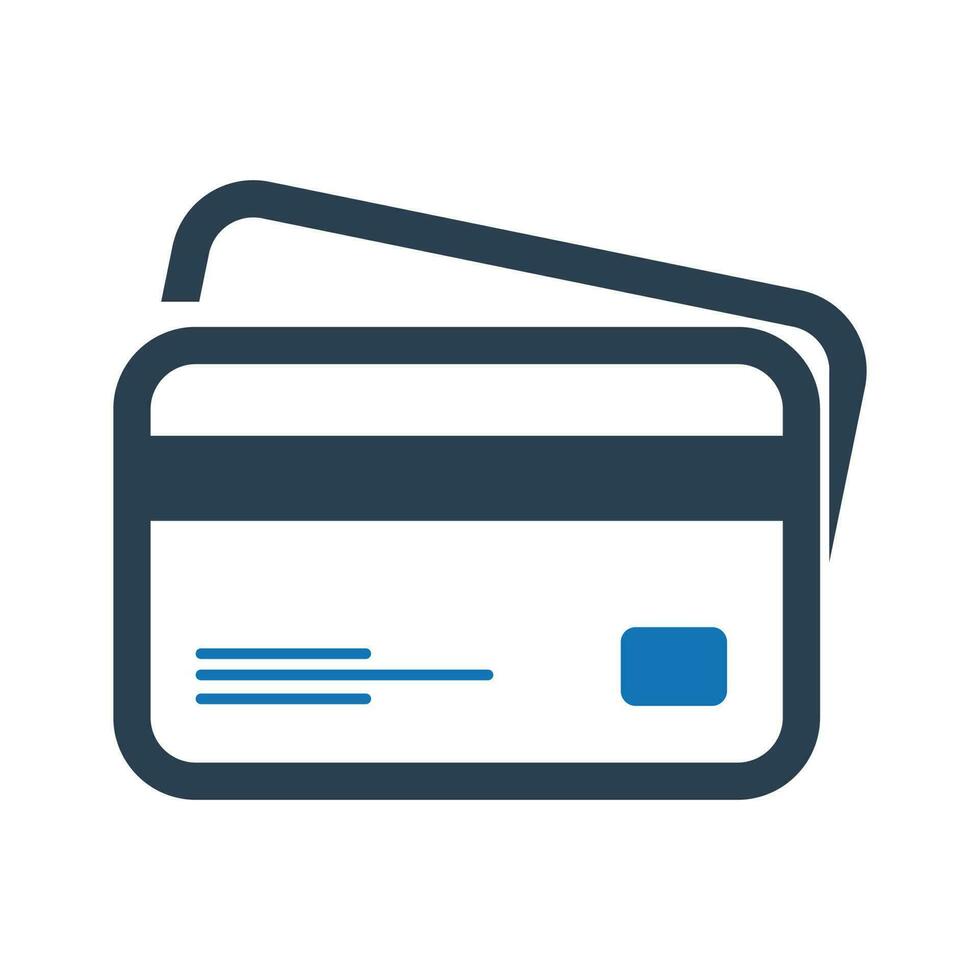 Credit card icon vector
