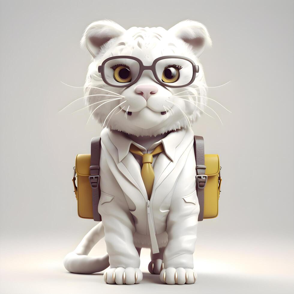 Cute monkey with glasses holding a book and a stethoscope, Image photo