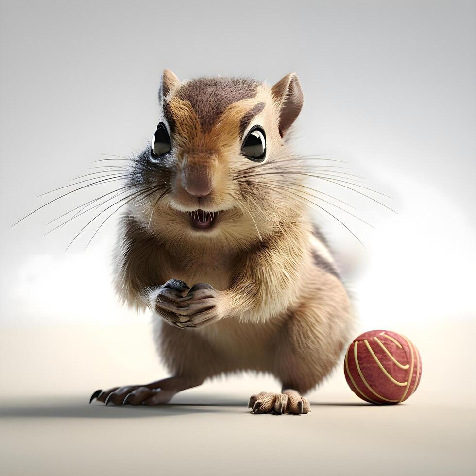 Cute cartoon fox with soccer ball. Isolated on white background., Image photo