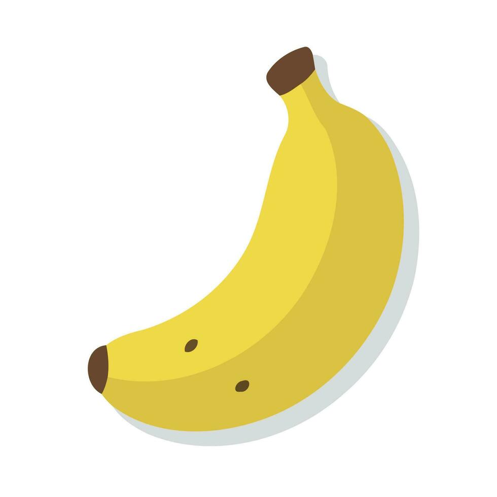 yellow banana fruit isolated vector