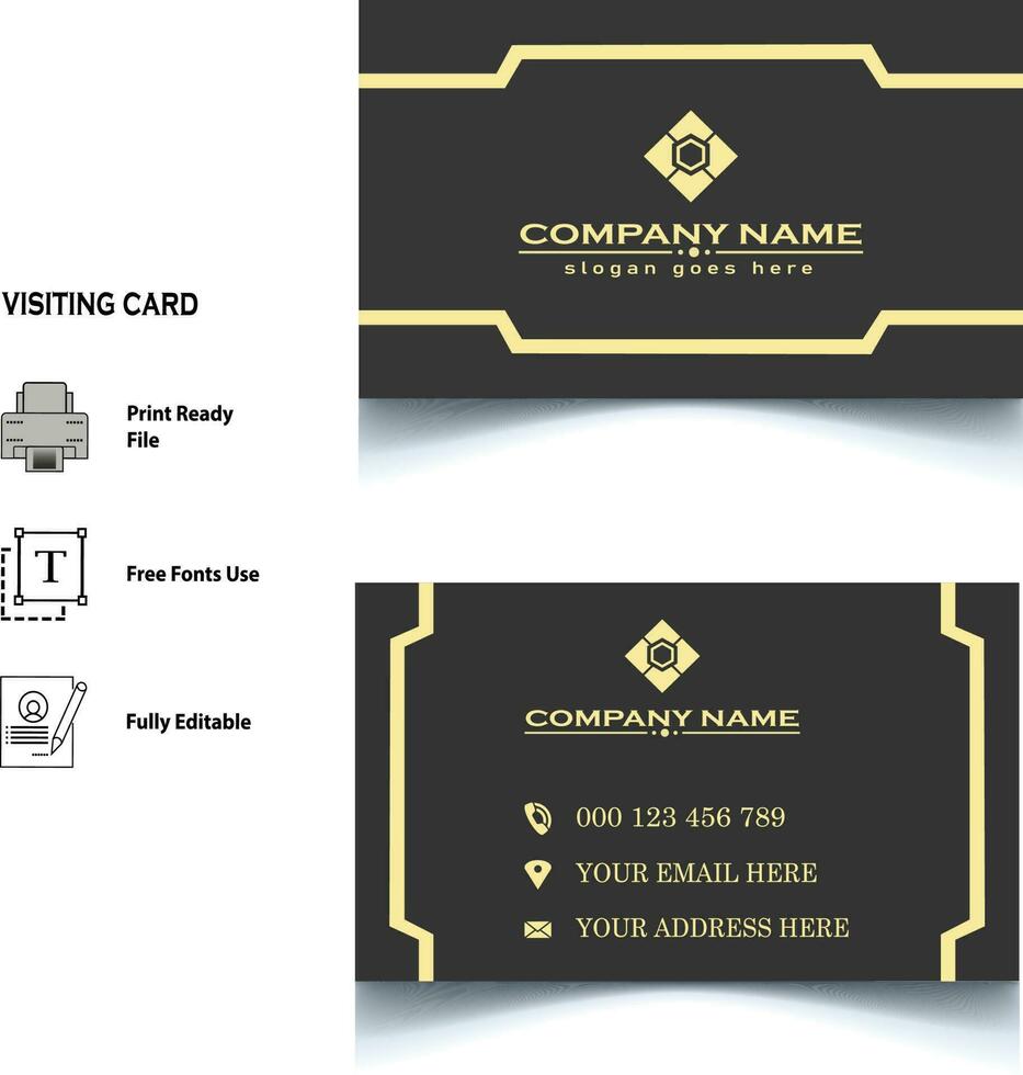 visiting card design vector