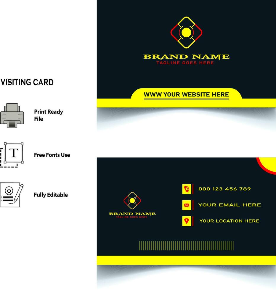 visiting card design vector