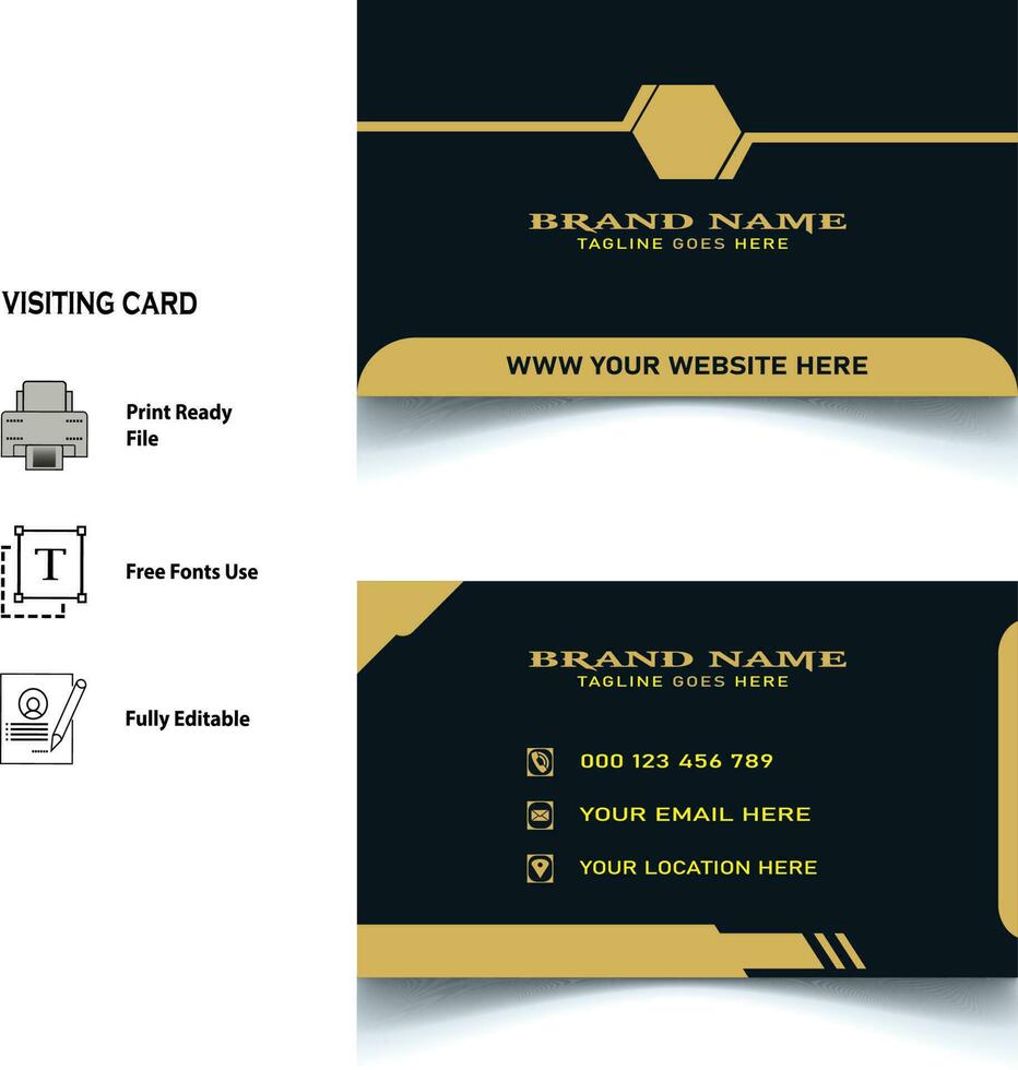 visiting card design vector