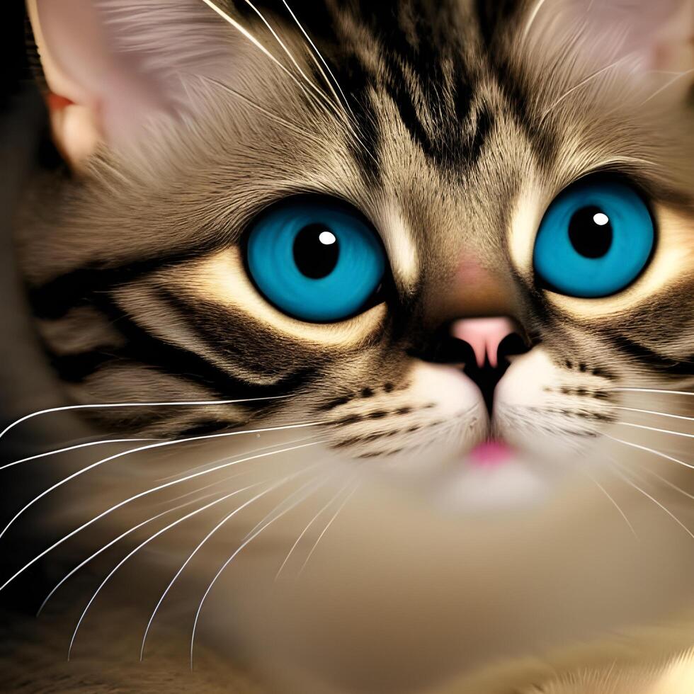 3D Cat Wallpaper backgrounds photo
