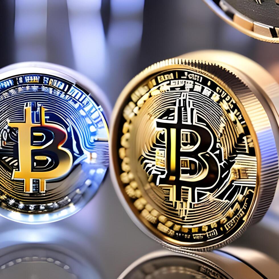 Crypto currency bitcoin digital web money technology photo