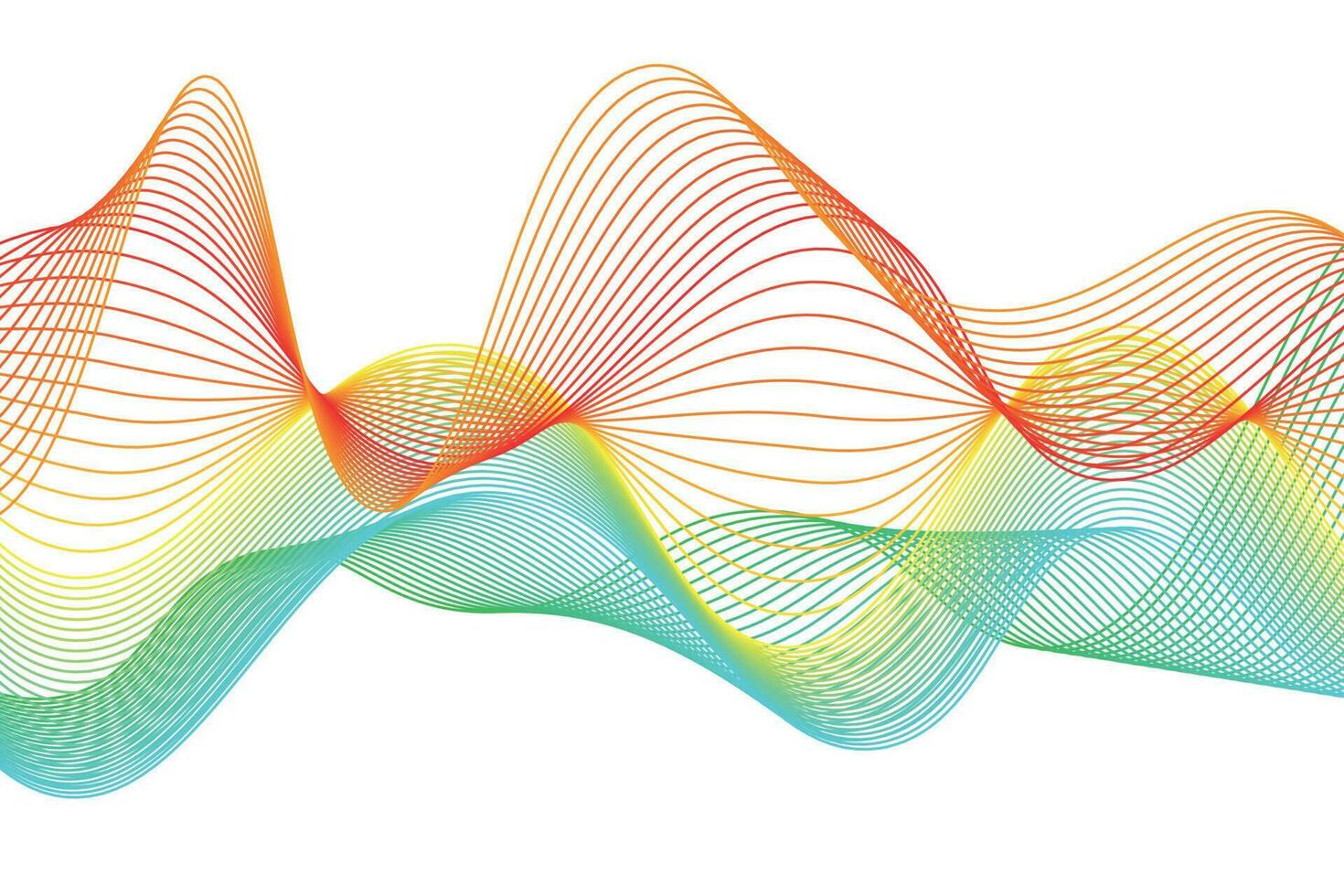 colorful gradient wave line. fluid abstract background. suitable for landing page and computer desktop wallpaper vector