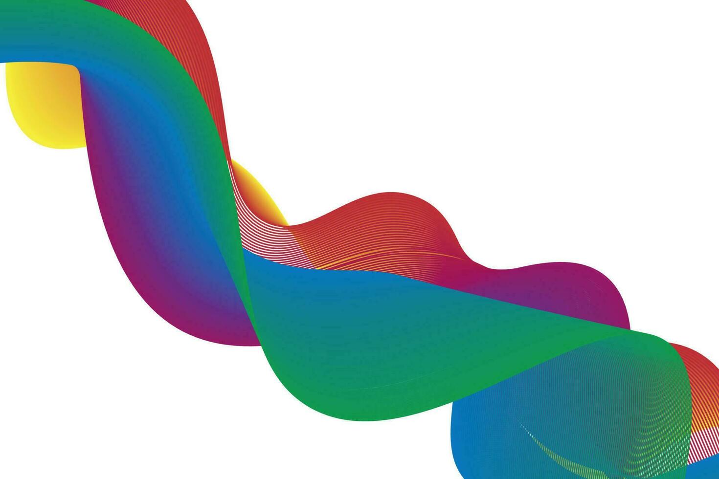 colorful gradient wave line. fluid abstract background. suitable for landing page and computer desktop wallpaper vector