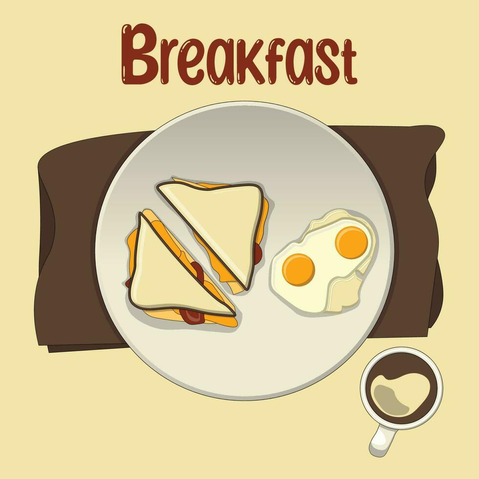 Breakfast Food and Beverage Vector