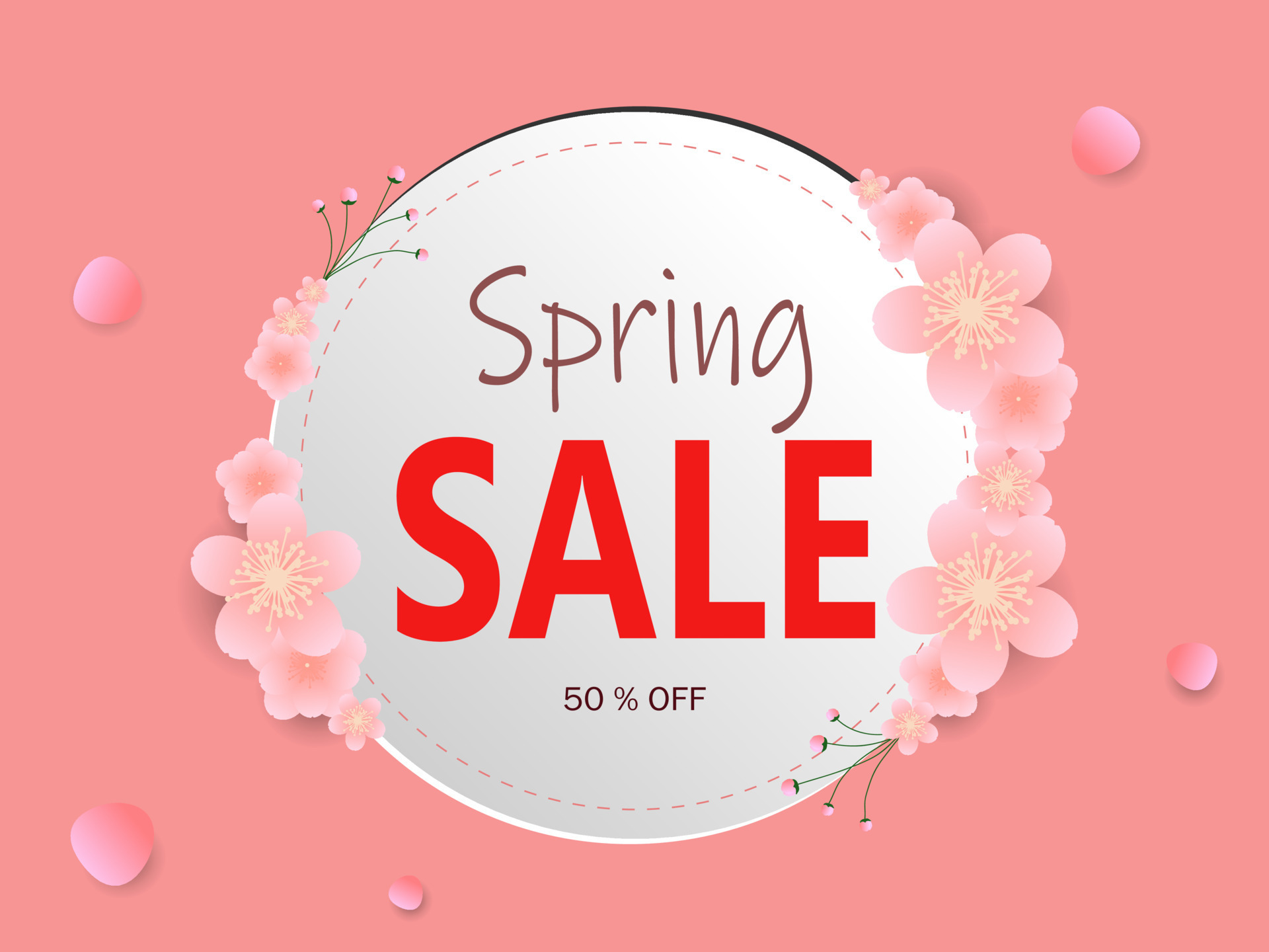 Hello spring banner. Trendy texture. Season vocation, weekend, holiday ...